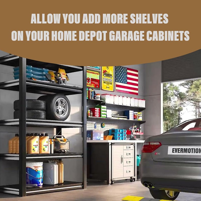 Trdzi Metal Cabinet Shelf Clips for Husky Garage Cabinet - Removable Shelf Clips Bracket Replacement for Inside Storage Cabinet, 8 Pieces - Image 5
